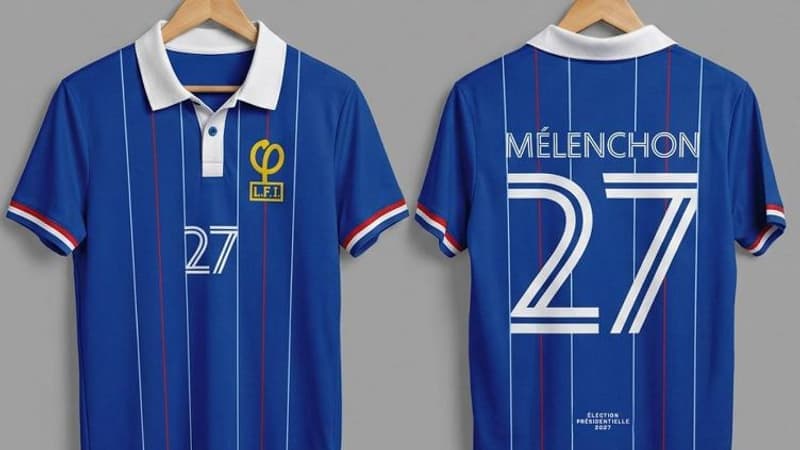 La France Insoumise détourne le maillot des Bleus pour la présidentielle